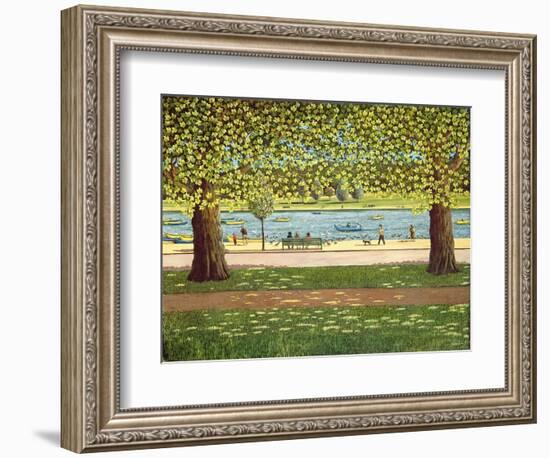 The Serpentine, Hyde Park, 1990-Liz Wright-Framed Giclee Print