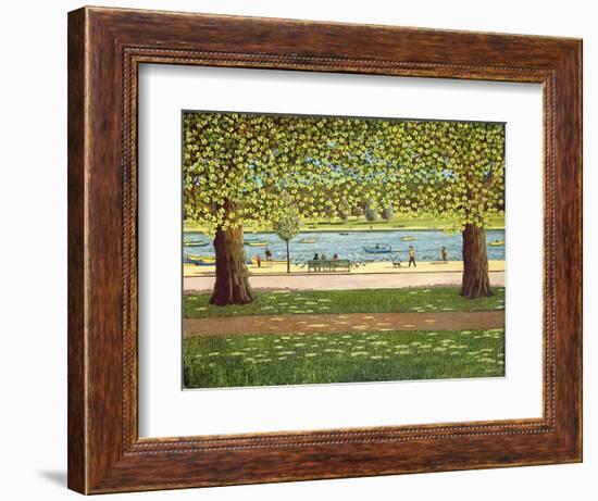 The Serpentine, Hyde Park, 1990-Liz Wright-Framed Giclee Print