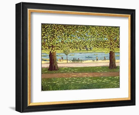 The Serpentine, Hyde Park, 1990-Liz Wright-Framed Giclee Print