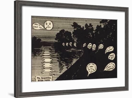 The Serpentine, Hyde Park-null-Framed Giclee Print
