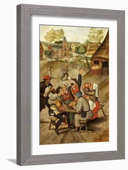 The Servants Breakfast After the Wedding-Pieter Bruegel the Elder-Framed Giclee Print