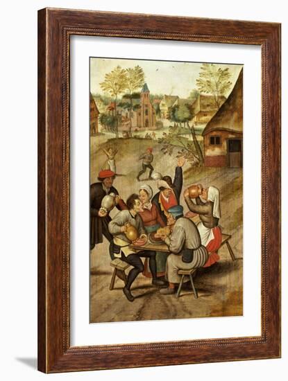 The Servants Breakfast After the Wedding-Pieter Bruegel the Elder-Framed Giclee Print