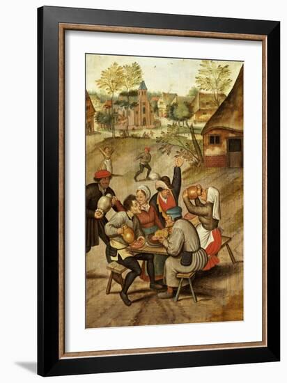 The Servants Breakfast After the Wedding-Pieter Bruegel the Elder-Framed Giclee Print