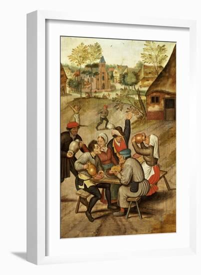 The Servants Breakfast After the Wedding-Pieter Bruegel the Elder-Framed Giclee Print