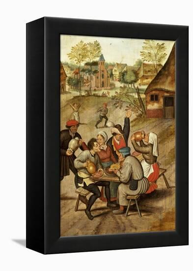 The Servants Breakfast After the Wedding-Pieter Bruegel the Elder-Framed Premier Image Canvas