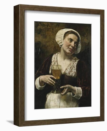 The Serving Maid-Eduard Karl Franz Gebhardt-Framed Giclee Print