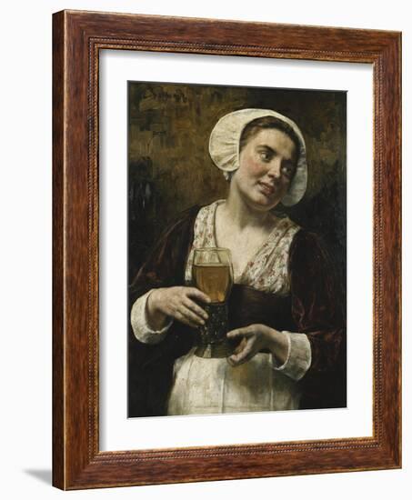 The Serving Maid-Eduard Karl Franz Gebhardt-Framed Giclee Print