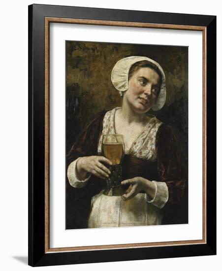 The Serving Maid-Eduard Karl Franz Gebhardt-Framed Giclee Print