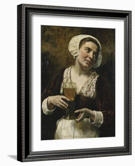 The Serving Maid-Eduard Karl Franz Gebhardt-Framed Giclee Print