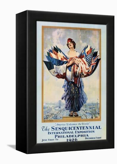 The Sesquicentennial International Exposition - Philadelphia 1926 Poster-Dan Smith-Framed Premier Image Canvas