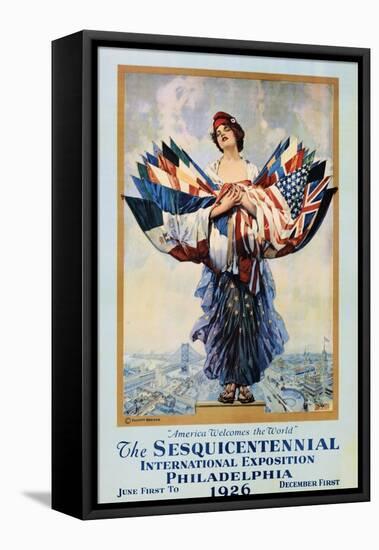 The Sesquicentennial International Exposition - Philadelphia 1926 Poster-Dan Smith-Framed Premier Image Canvas