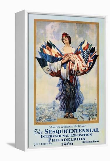 The Sesquicentennial International Exposition - Philadelphia 1926 Poster-Dan Smith-Framed Premier Image Canvas