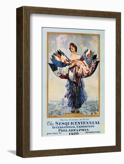 The Sesquicentennial International Exposition - Philadelphia 1926 Poster-Dan Smith-Framed Premium Photographic Print