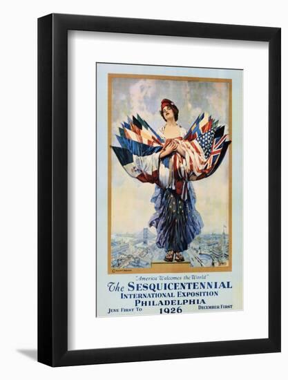 The Sesquicentennial International Exposition - Philadelphia 1926 Poster-Dan Smith-Framed Premium Photographic Print