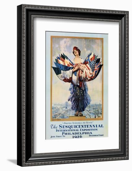 The Sesquicentennial International Exposition - Philadelphia 1926 Poster-Dan Smith-Framed Premium Photographic Print