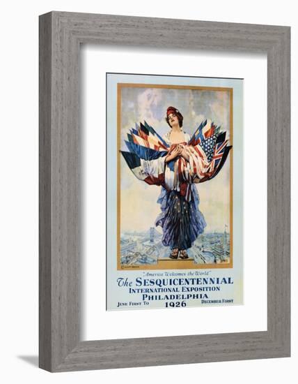 The Sesquicentennial International Exposition - Philadelphia 1926 Poster-Dan Smith-Framed Photographic Print