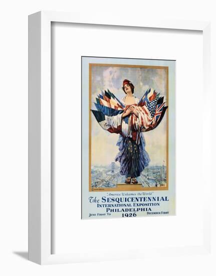 The Sesquicentennial International Exposition - Philadelphia 1926 Poster-Dan Smith-Framed Photographic Print