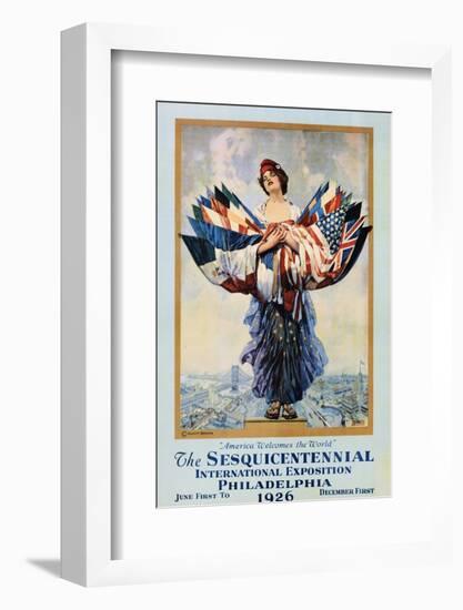 The Sesquicentennial International Exposition - Philadelphia 1926 Poster-Dan Smith-Framed Photographic Print