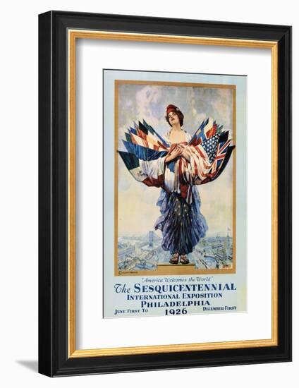 The Sesquicentennial International Exposition - Philadelphia 1926 Poster-Dan Smith-Framed Photographic Print