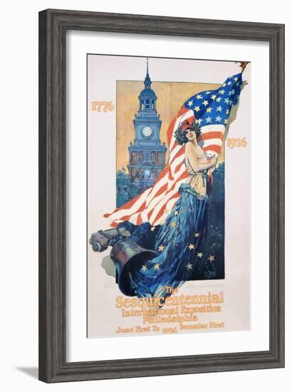 The Sesquicentennial International Exposition Poster-Dan Smith-Framed Giclee Print