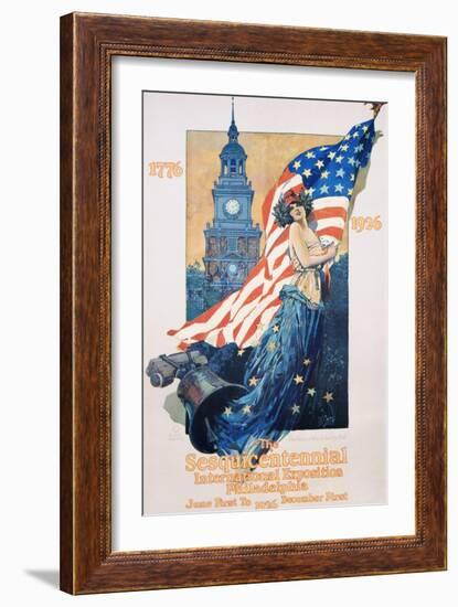 The Sesquicentennial International Exposition Poster-Dan Smith-Framed Giclee Print