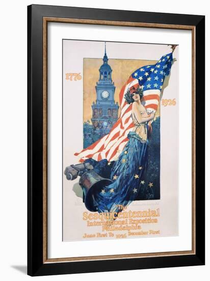 The Sesquicentennial International Exposition Poster-Dan Smith-Framed Giclee Print