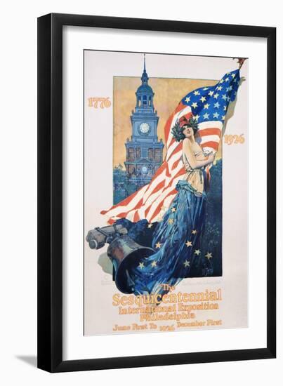 The Sesquicentennial International Exposition Poster-Dan Smith-Framed Giclee Print