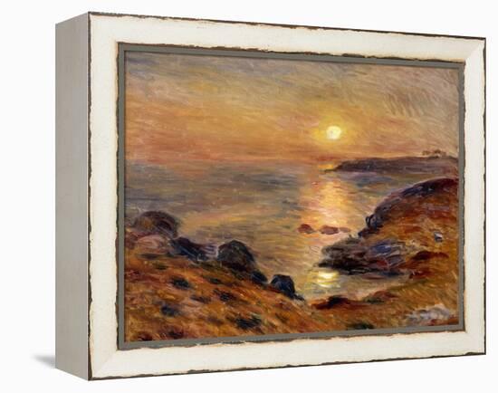 The Setting of the Sun at Douarnenez; Couche De Soleil a Douarnenez, 1883-Pierre-Auguste Renoir-Framed Premier Image Canvas