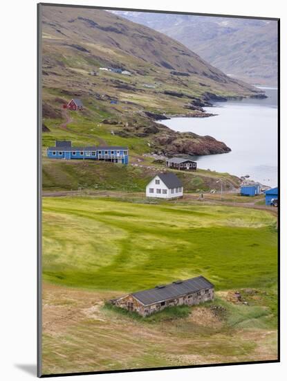 The settlement Qassiarsuk, probably the old Brattahlid, the home of Erik the Red.-Martin Zwick-Mounted Photographic Print