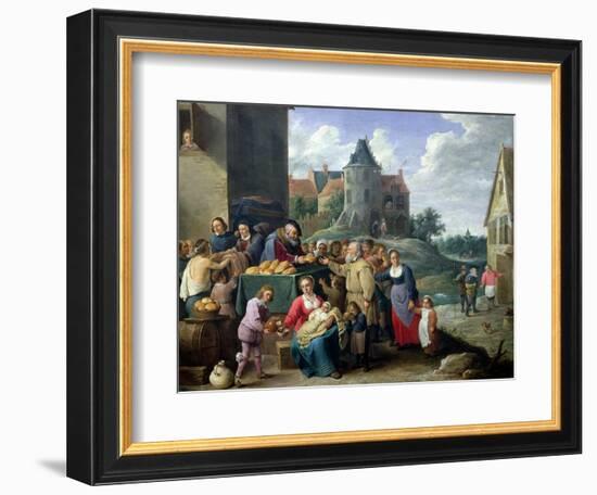 The Seven Acts of Mercy-David Teniers the Younger-Framed Giclee Print