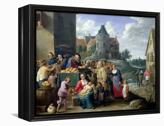 The Seven Acts of Mercy-David Teniers the Younger-Framed Premier Image Canvas
