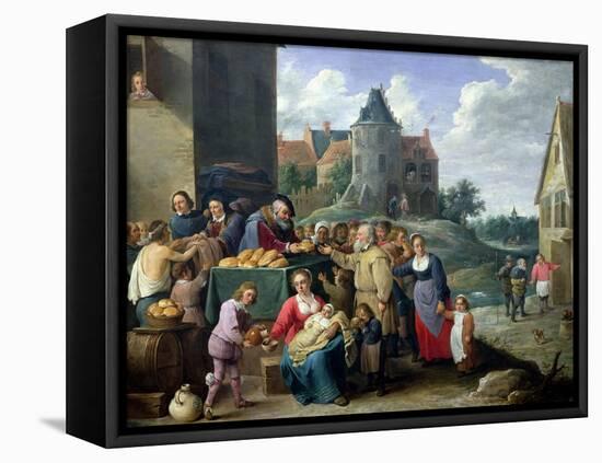 The Seven Acts of Mercy-David Teniers the Younger-Framed Premier Image Canvas