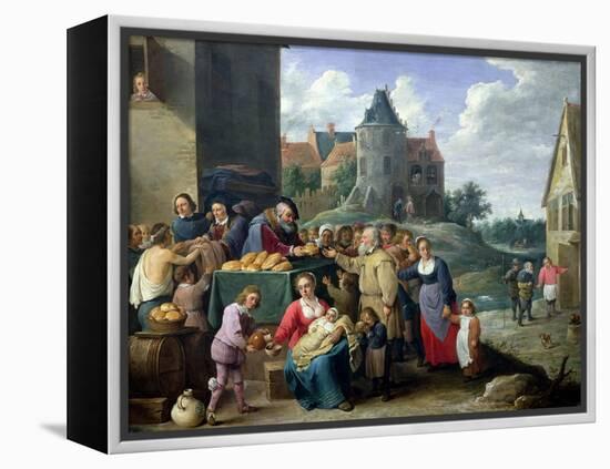 The Seven Acts of Mercy-David Teniers the Younger-Framed Premier Image Canvas