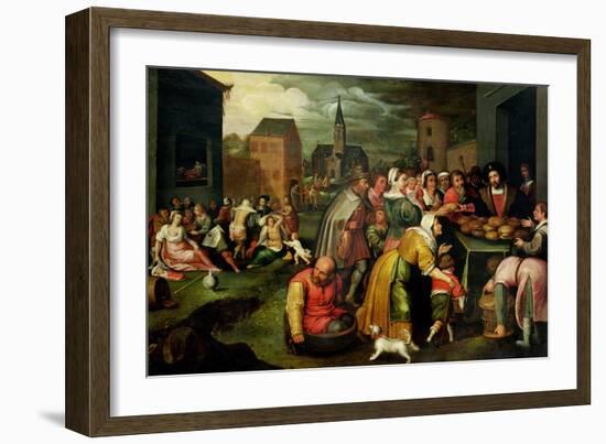 The Seven Acts of Mercy-Frans Francken the Younger-Framed Giclee Print