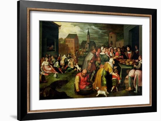 The Seven Acts of Mercy-Frans Francken the Younger-Framed Giclee Print