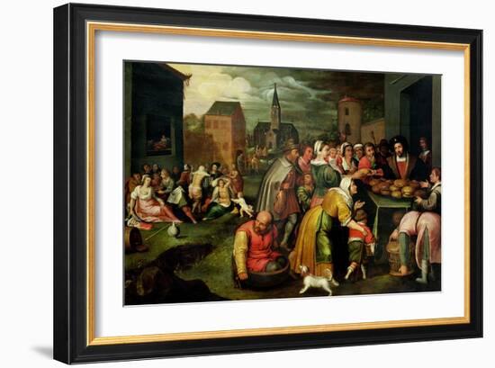 The Seven Acts of Mercy-Frans Francken the Younger-Framed Giclee Print