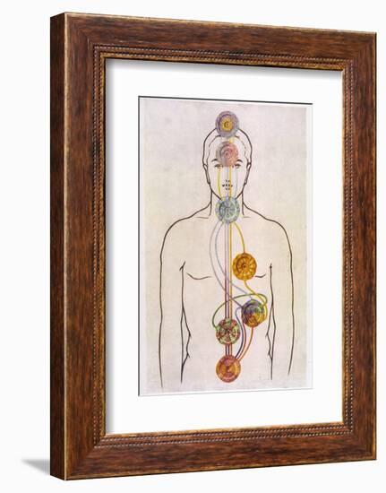 The Seven Chakras and the Streams of Vitality-C.w. Leadbeater-Framed Photographic Print