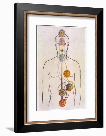 The Seven Chakras and the Streams of Vitality-C.w. Leadbeater-Framed Photographic Print