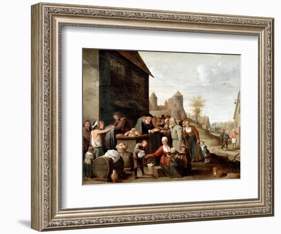 The Seven Corporal Works of Mercy-David Teniers the Younger-Framed Giclee Print