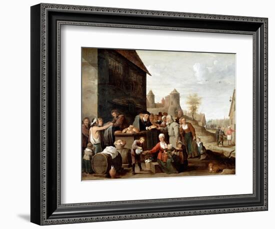 The Seven Corporal Works of Mercy-David Teniers the Younger-Framed Giclee Print