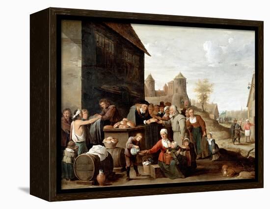 The Seven Corporal Works of Mercy-David Teniers the Younger-Framed Premier Image Canvas