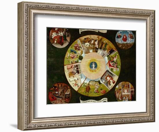 The Seven Deadly Sins And the Four Last Things, Ca. 1500-Hieronymus Bosch-Framed Giclee Print