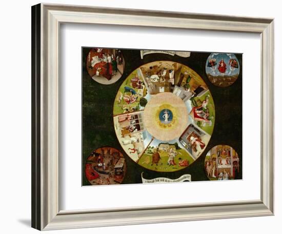 The Seven Deadly Sins And the Four Last Things, Ca. 1500-Hieronymus Bosch-Framed Giclee Print