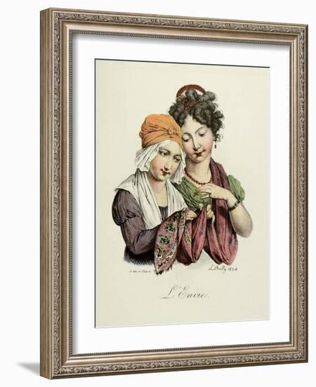 The Seven Deadly Sins: Envy, 1824-Louis Leopold Boilly-Framed Art Print