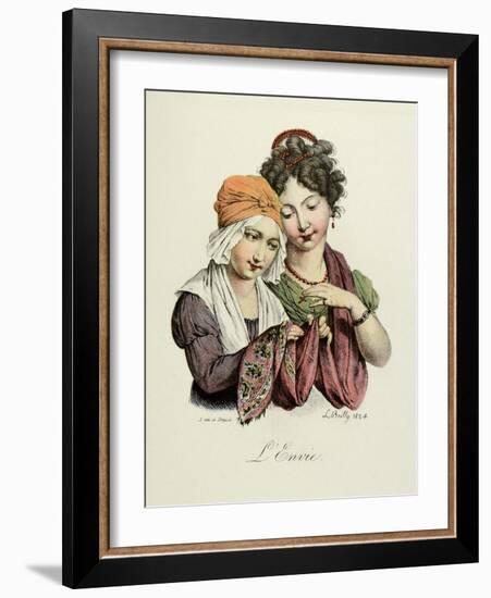 The Seven Deadly Sins: Envy, 1824-Louis Leopold Boilly-Framed Art Print