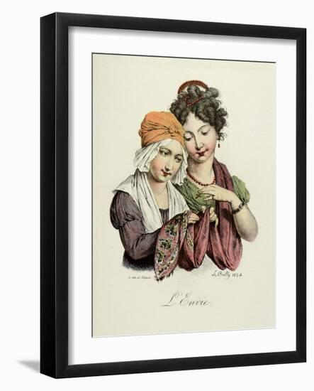 The Seven Deadly Sins: Envy, 1824-Louis Leopold Boilly-Framed Art Print