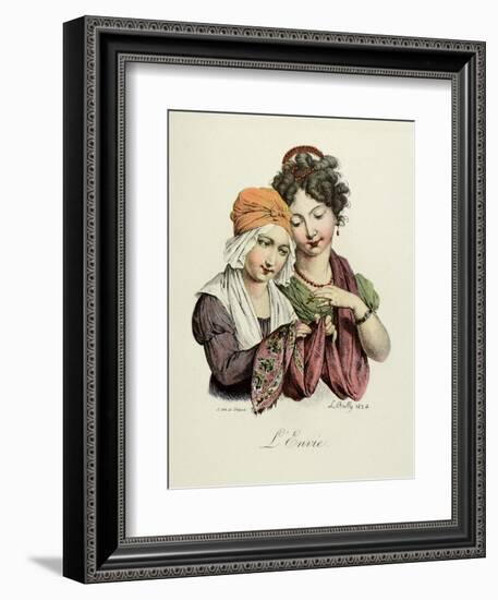 The Seven Deadly Sins: Envy, 1824-Louis Leopold Boilly-Framed Art Print