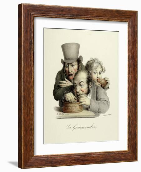 The Seven Deadly Sins: Gluttony, 1824-Louis Leopold Boilly-Framed Art Print