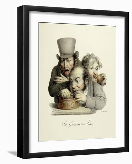 The Seven Deadly Sins: Gluttony, 1824-Louis Leopold Boilly-Framed Art Print