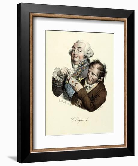 The Seven Deadly Sins: Pride, 1824-Louis Leopold Boilly-Framed Art Print